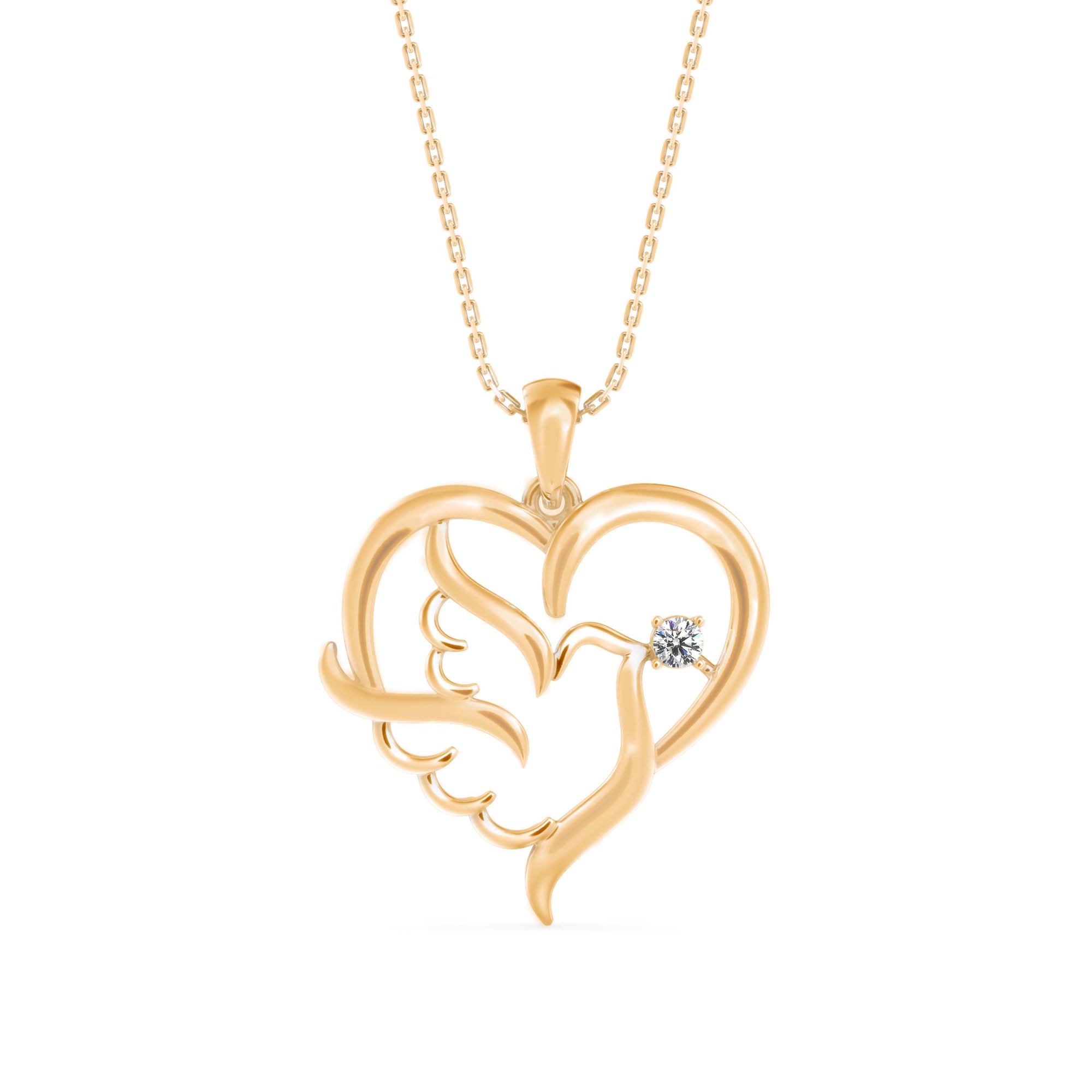 Winged Love Pendant