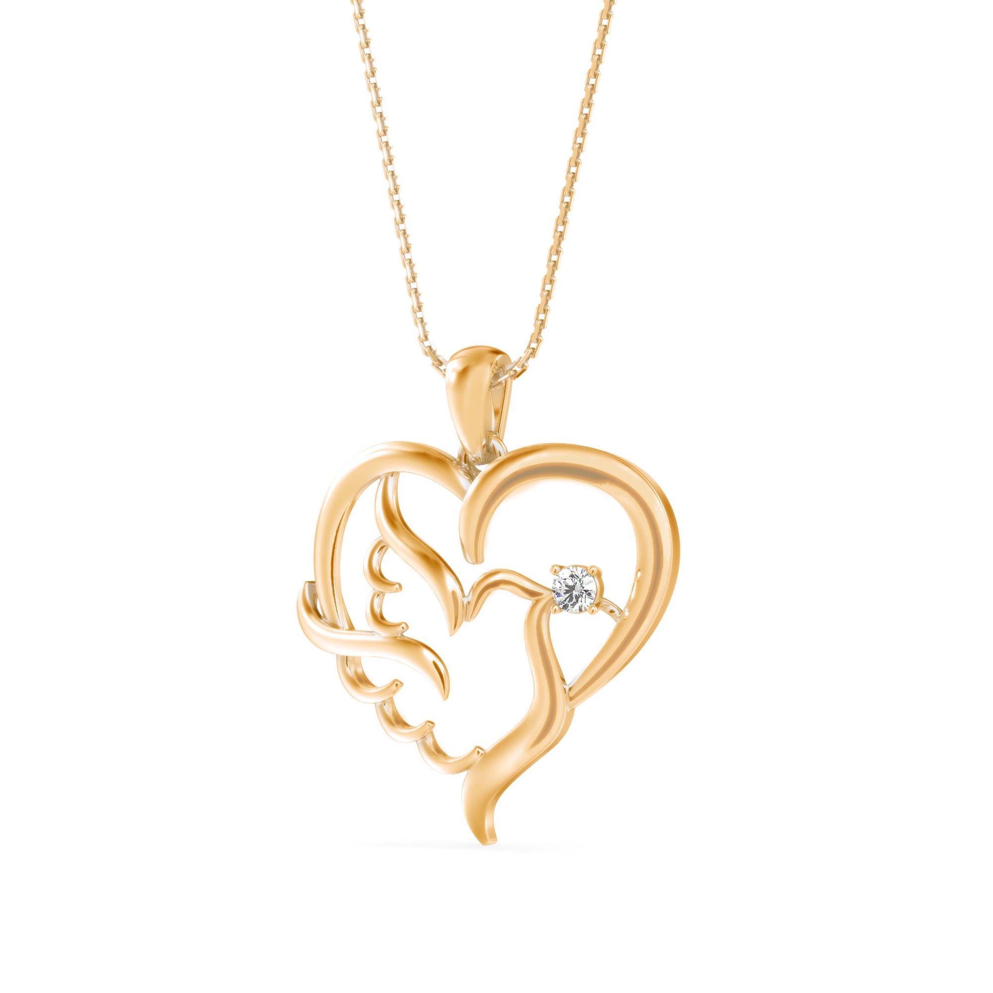 Winged Love Pendant