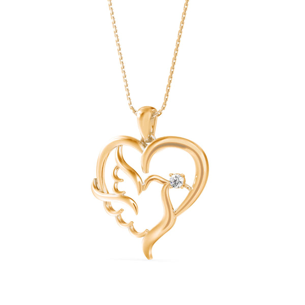 Winged Love Pendant