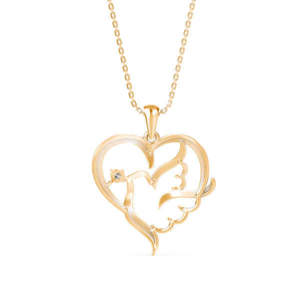 Winged Love Pendant