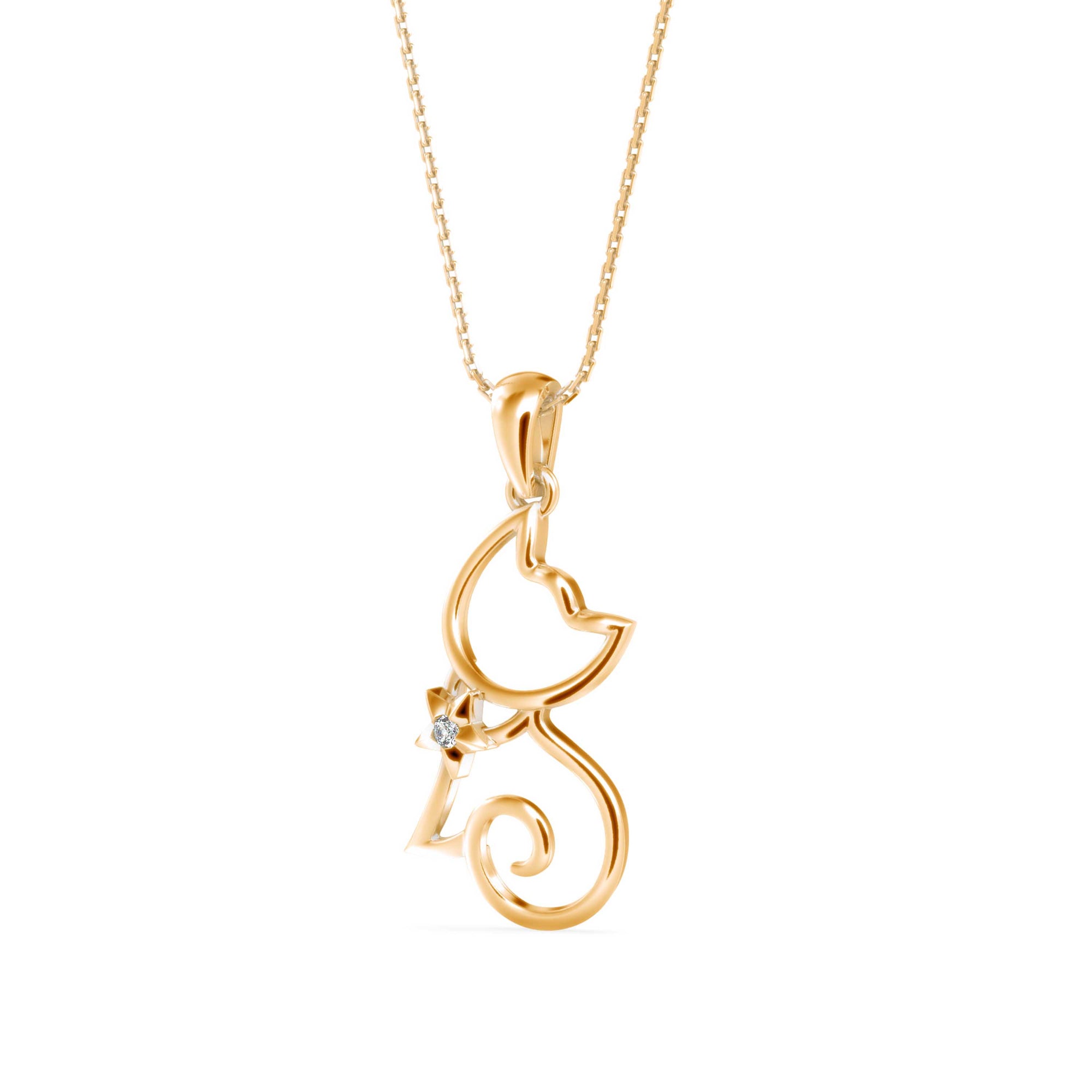 Purrfect Petal Pendant