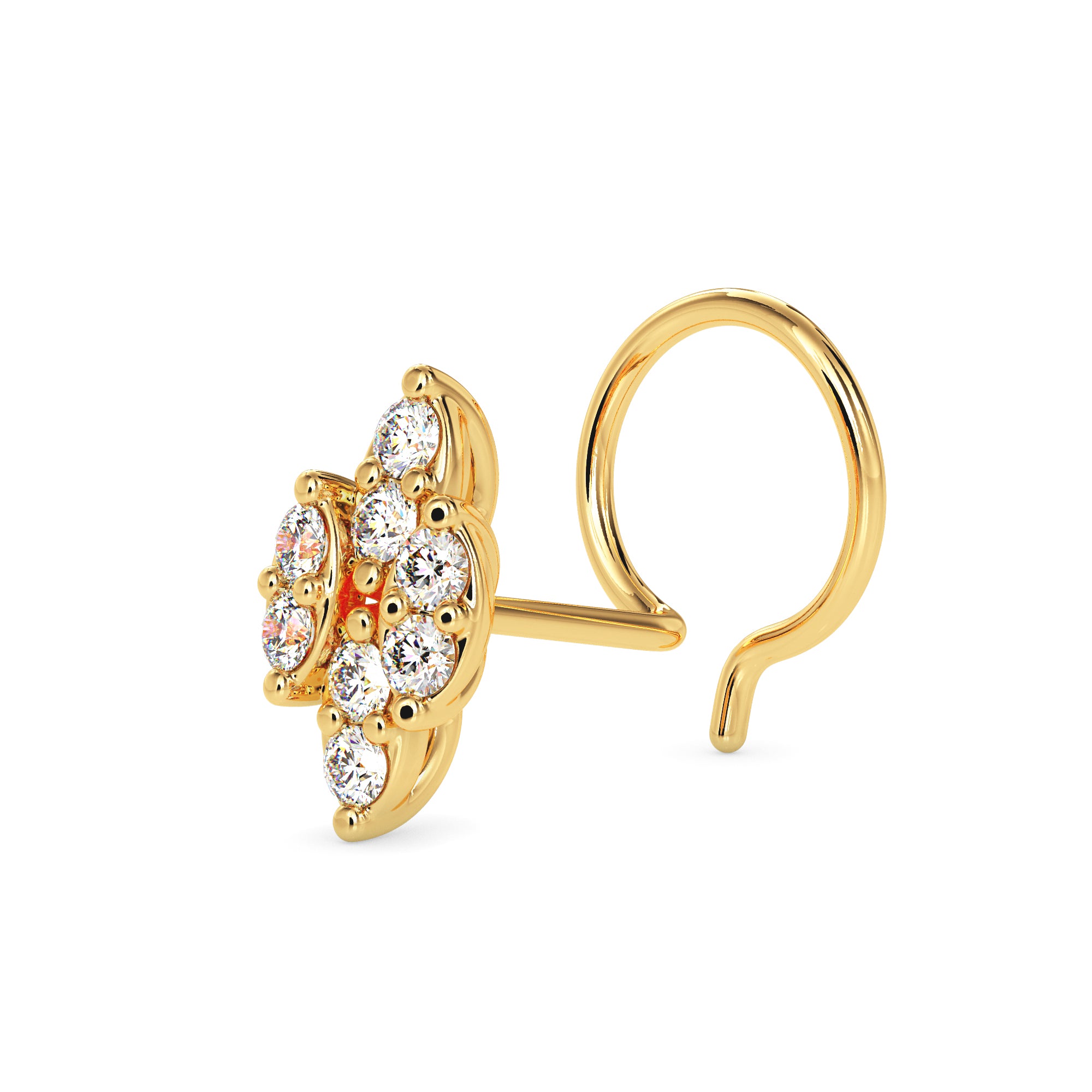 Quad Oval Nose Pin